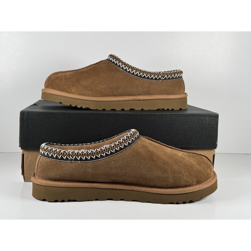 UGG Tasman Slippers Men's Size 9 Chestnut 5950 Brand New With Box - Picture 2 of 5
